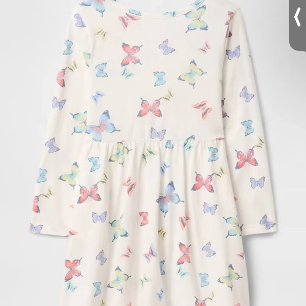 GAP Kids Dress with Colorful Butterfly Print - Cream